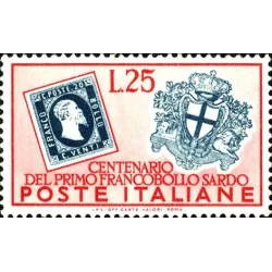 Centenario de los primeros sellos postales de Cerdeña